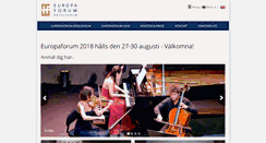 Desktop Screenshot of eu-forum.se