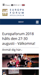 Mobile Screenshot of eu-forum.se